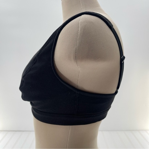 Cacique Unlined High Apex Bralette Black Ribbed Size 36DD - Picture 8 of 11